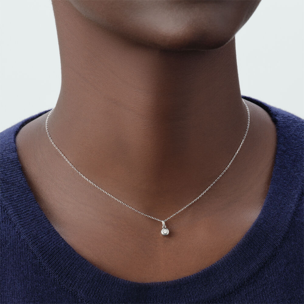 Collar midi OD&Eacute;ON - Cristal / Plateado - Collares  | Agatha