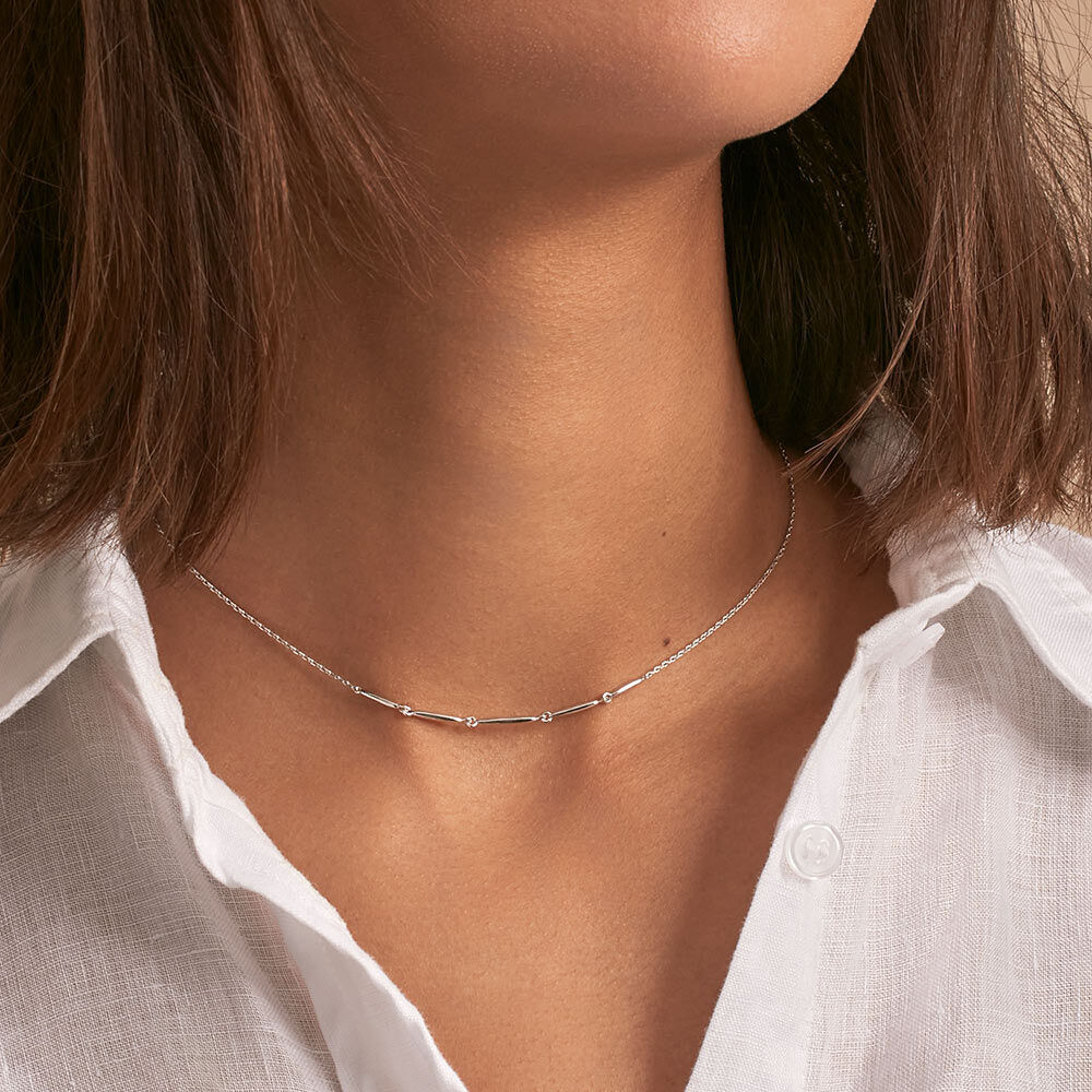 Collar corto RADIEUX - Plata - Outlet  | Agatha