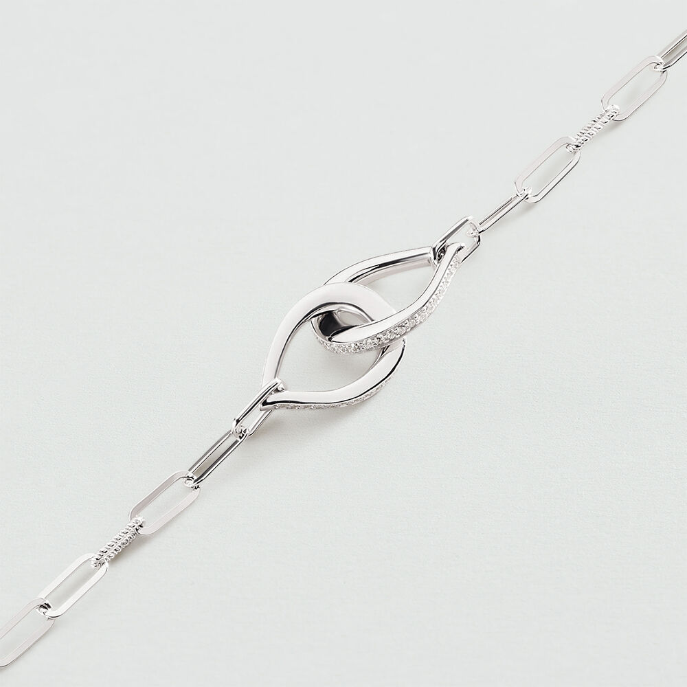 Pulsera de cadena GEMINI - Cristal / Plateado - Pulsera de cadena  | Agatha