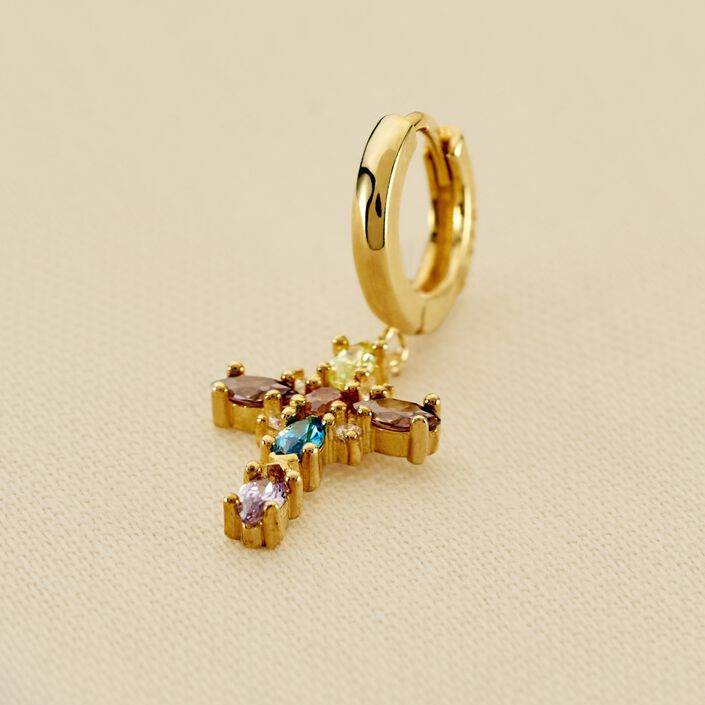 Piercing criolla FE - Multicolor / Oro - Piercings  | Agatha