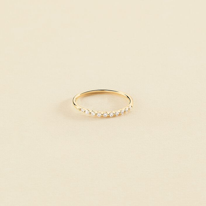Anillo fino BELOVED - Cristal / Dorado - Anillos  | Agatha