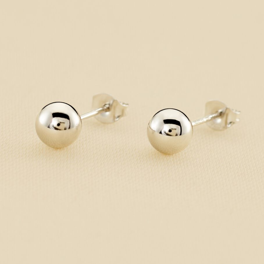 Pendientes cortos BOULE - Plata - Pendientes  | Agatha