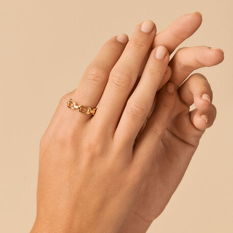 Anillo ajustable CHAIN - Dorado - Anillos  | Agatha