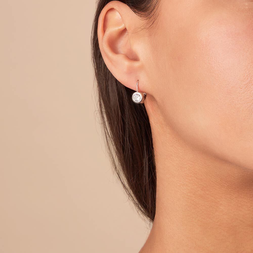 Pendientes largos SERTISCL - Cristal / Plateado - Pendientes largos  | Agatha