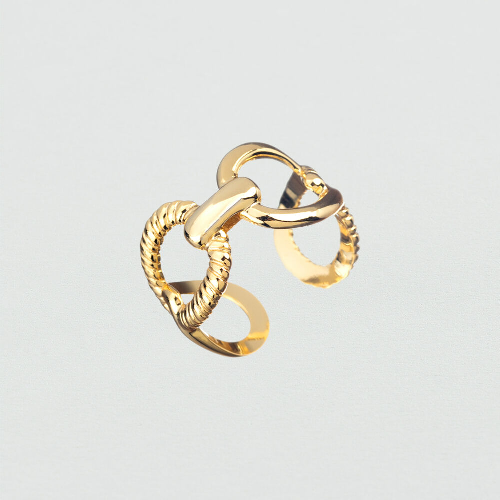 Anillo ajustable HARMONIE - Dorado - Anillo ajustable  | Agatha