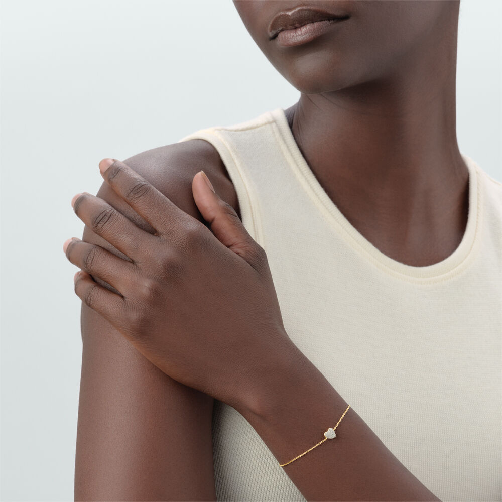 Pulsera de cadena MONTMARTRE - Cristal / Dorado - Pulsera de cadena  | Agatha