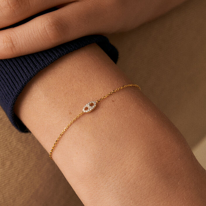 Pulsera de cadena ETREINTE - Plata / Oro - Pulseras  | Agatha