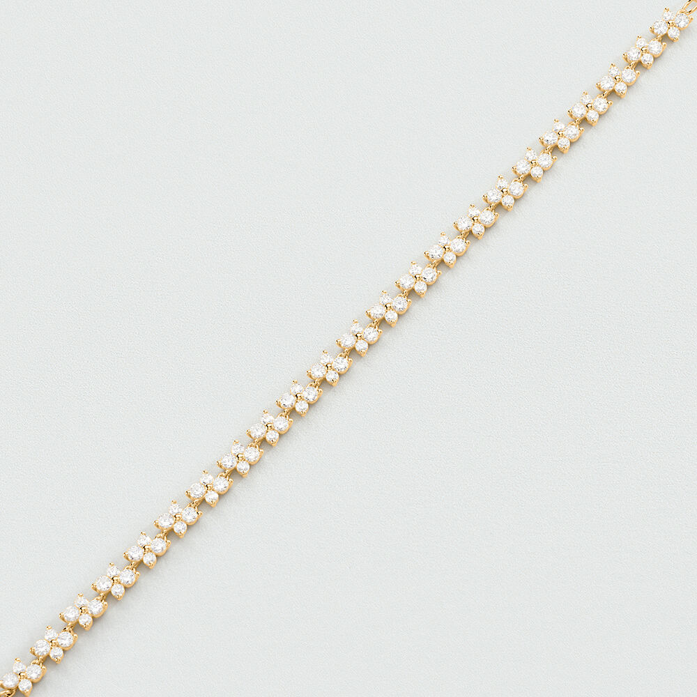 Pulsera de cadena BELOVED - Cristal / Dorado - Pulsera de cadena  | Agatha