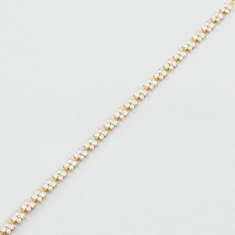 Pulsera de cadena BELOVED - Cristal / Dorado - Pulsera de cadena  | Agatha