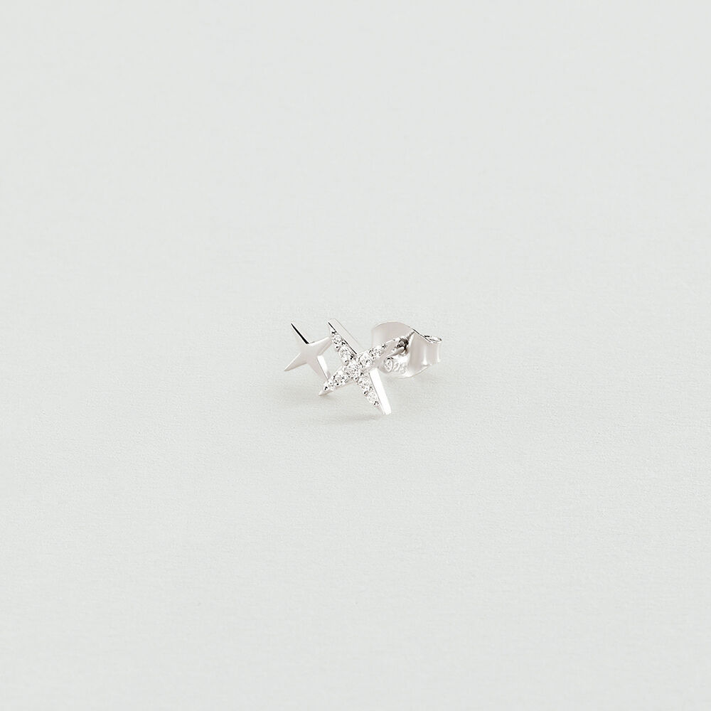 Piercing mini MIX & MATCH - Cristal / Plateado - Piercings  | Agatha