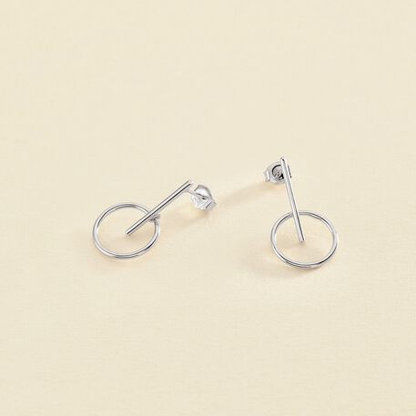 Pendientes largos PHILRING - Plata - Pendientes  | Agatha