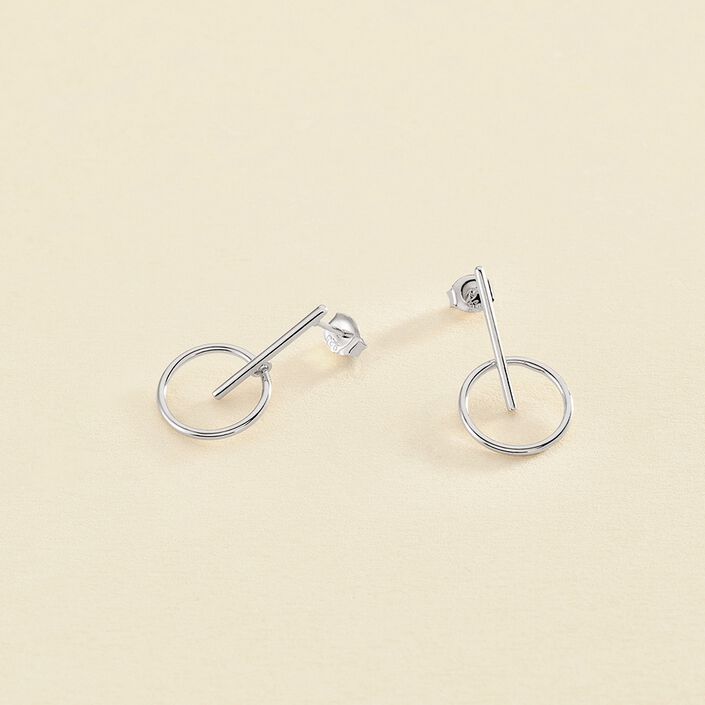 Pendientes largos PHILRING - Plata - Pendientes  | Agatha