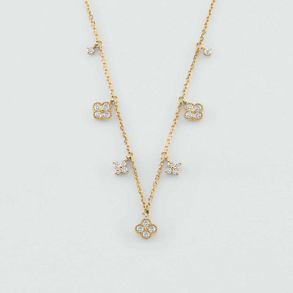 Collar corto BELOVED - Cristal / Dorado - Collar corto  | Agatha