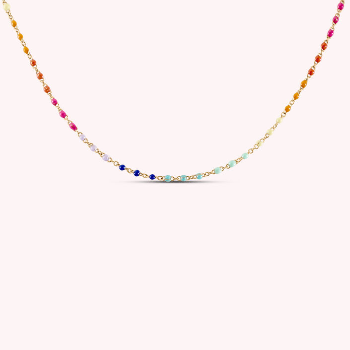 Collar corto SMARTY - Multicolor / Oro - Collares  | Agatha