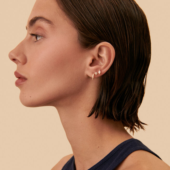 Piercing mini PARADIS - Cristal / Dorado - Piercings  | Agatha