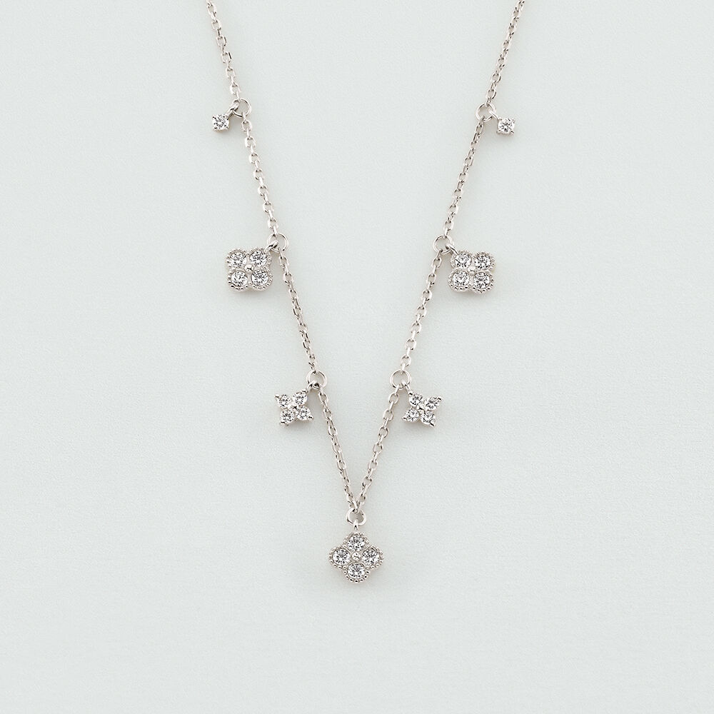 Collar corto BELOVED - Cristal / Plateado - Collar corto  | Agatha