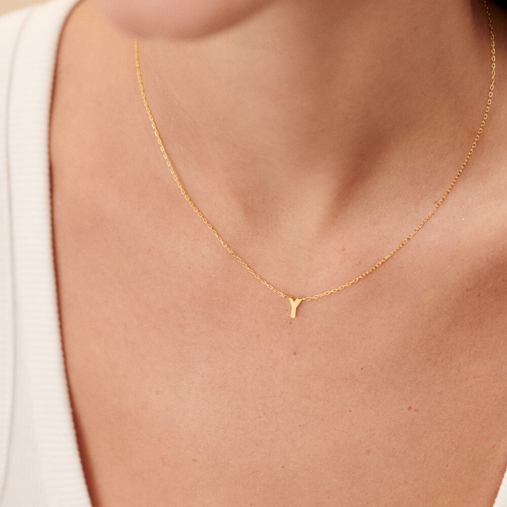 Collar corto ABC - Dorado - Collar corto  | Agatha