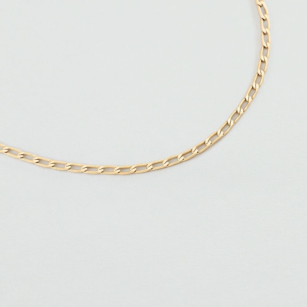 Collar midi RECTANGLE - Dorado - Cadena  | Agatha