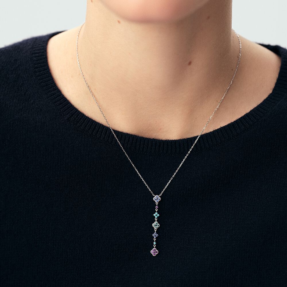 Collar corto BELOVED - Multicolor / Plata - Collar corto  | Agatha