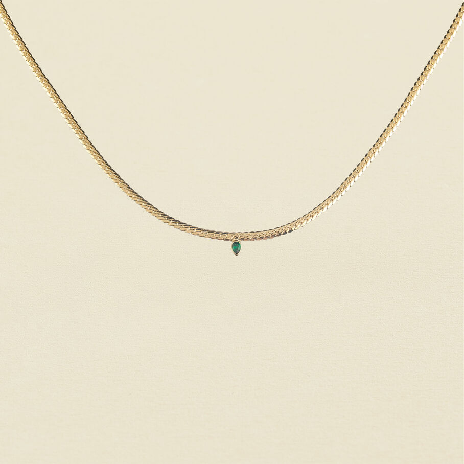 Collar corto NEITH - Verde / Oro - Collares  | Agatha