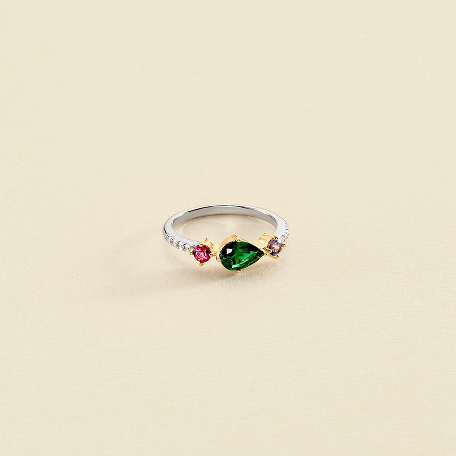 Anillo fino ASTRE - Multicolor / Oro - Anillos  | Agatha