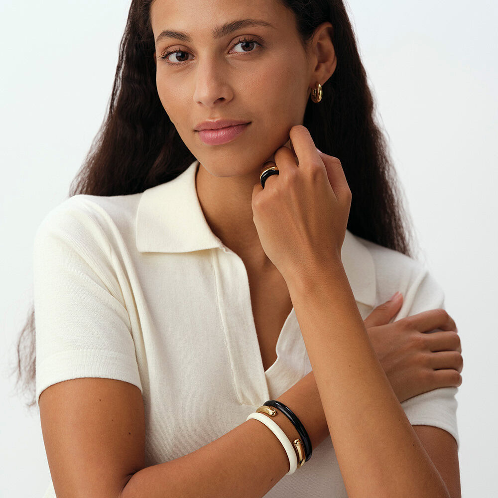 Pulsera rígida LEO - Dorado - Pulsera rígida  | Agatha