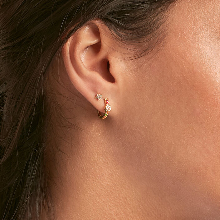 Piercing criolla CRIOBRIL - Multicolor / Oro - Piercings  | Agatha