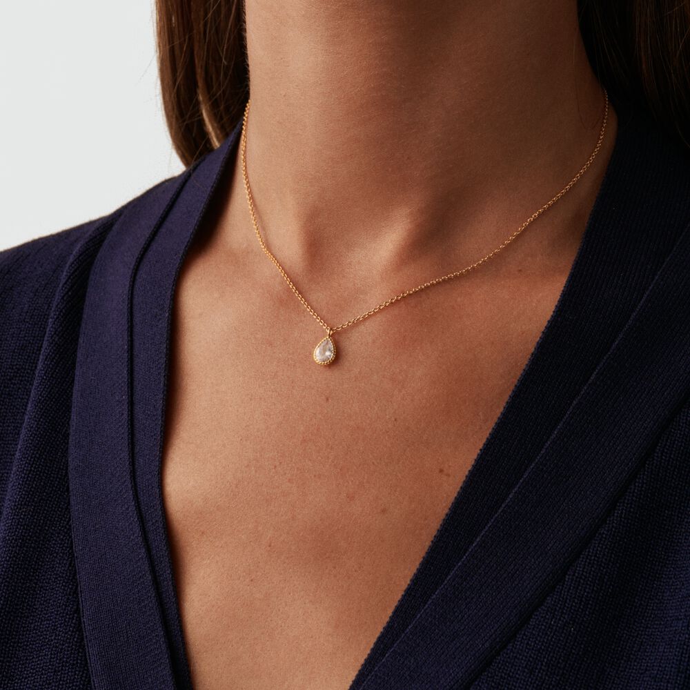 Collar corto PRISMA - Cristal / Dorado - Collar corto  | Agatha