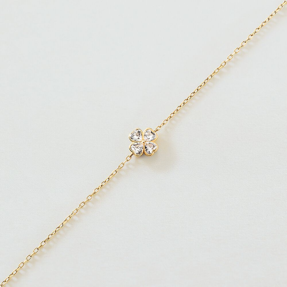 Pulsera de cadena FELICITE - Cristal / Dorado - Pulsera de cadena  | Agatha