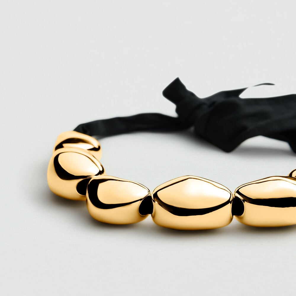 Collar midi ODYSSEE - Negro / Oro - Collares  | Agatha