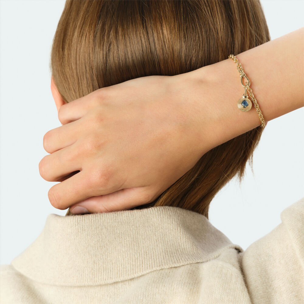 Colgante PICA - Azul / Oro - Joyas  | Agatha