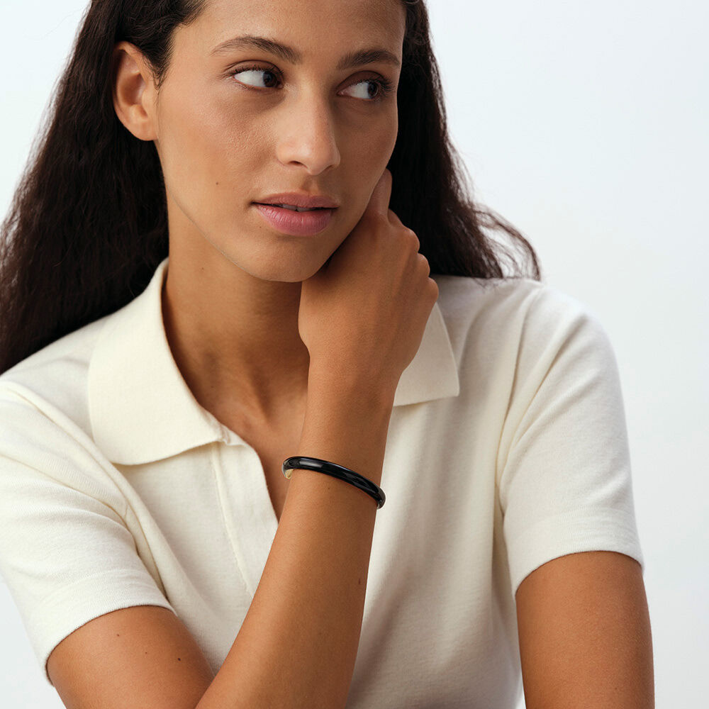 Pulsera rígida LEO - Negro / Oro - Pulsera rígida  | Agatha