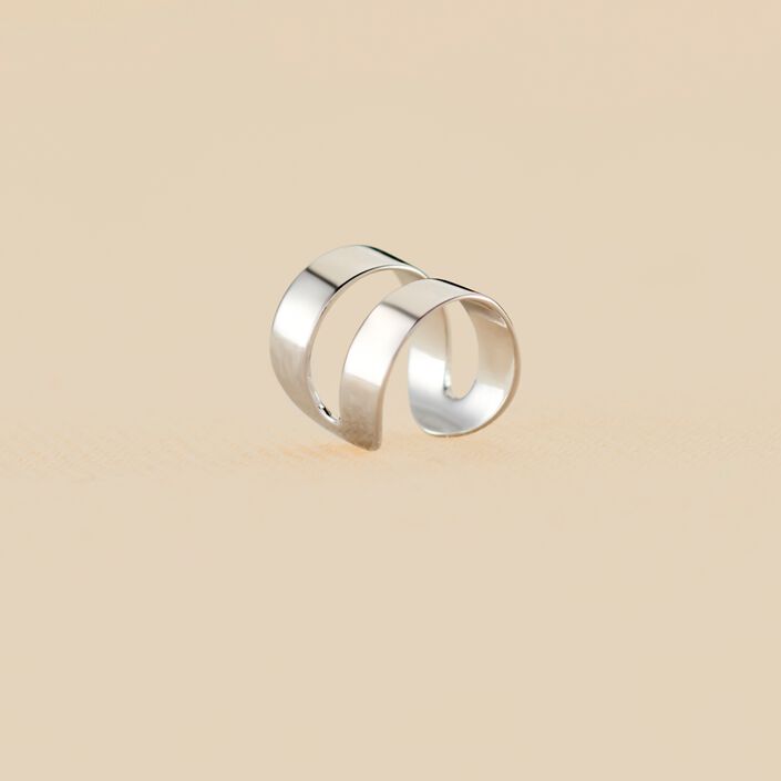 Ear cuff DOBLE ARO - Plata - Piercings  | Agatha
