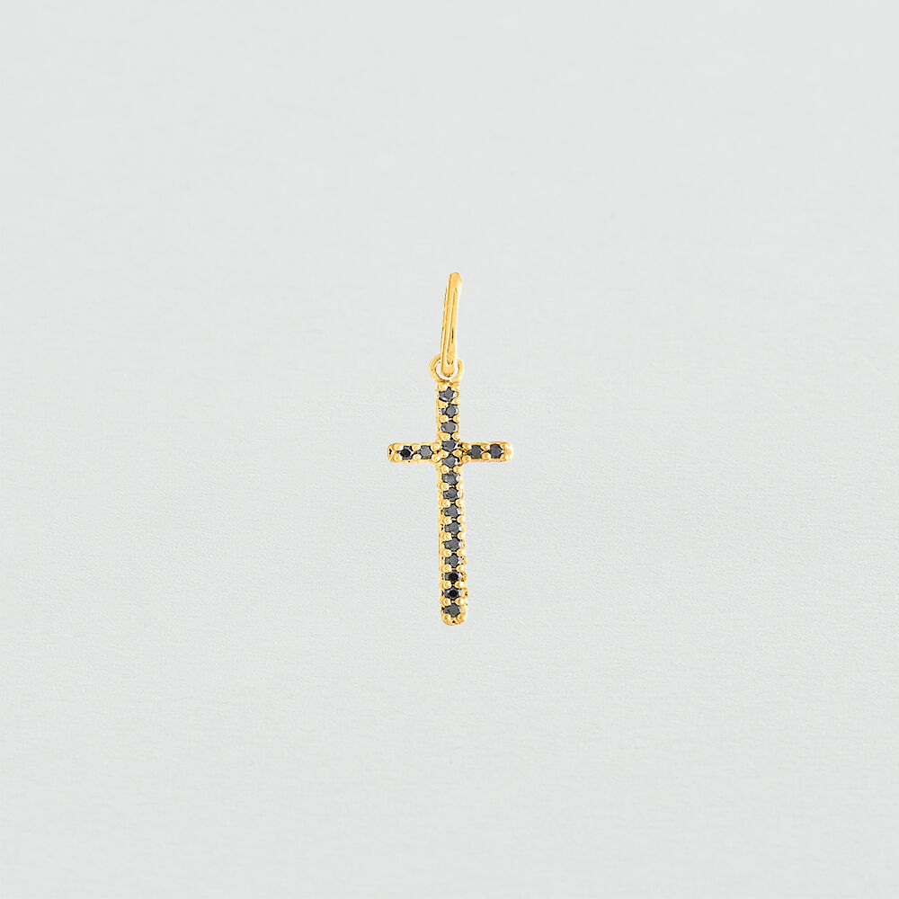 Colgante CROIXPAV - Negro / Oro - Outlet  | Agatha