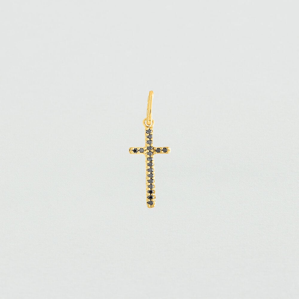 Colgante CROIXPAV - Negro / Oro - Outlet  | Agatha