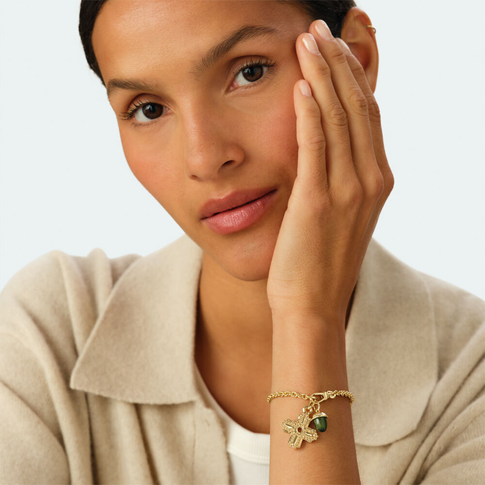 Colgante BELLOTA - Verde / Dorado - Joyas  | Agatha