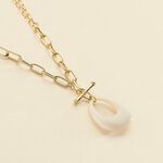 Collar largo BRIGITTE - Marfil / Oro - Collares  | Agatha
