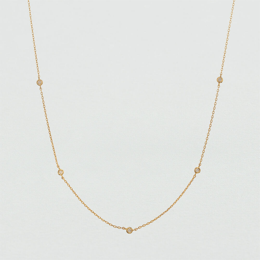 Collar largo ALWAYS - Cristal / Dorado - Collar largo  | Agatha
