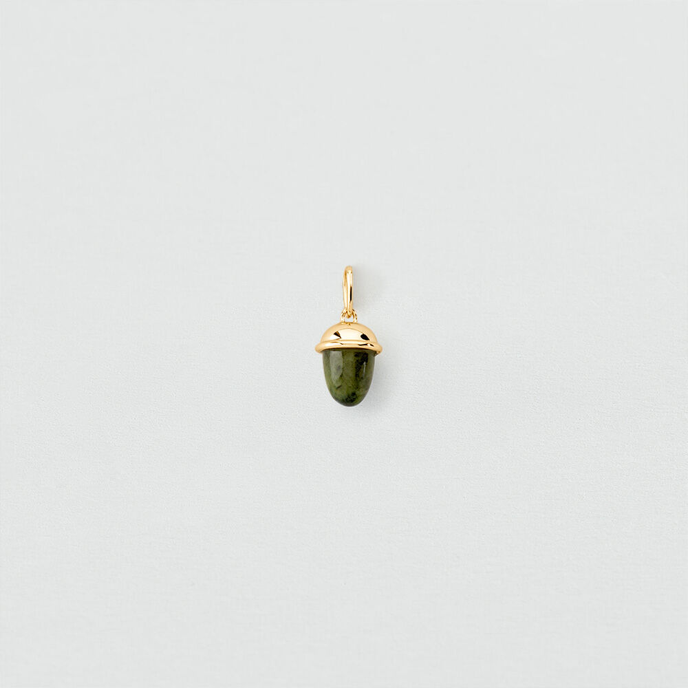 Colgante BELLOTA - Verde / Dorado - Joyas  | Agatha