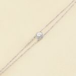 Pulsera de cadena IMPERIAL - Cristal / Plateado - Pulseras  | Agatha