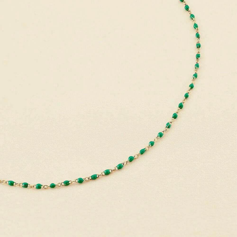 Collar corto SMARTY - Verde / Dorado - Collares  | Agatha