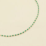 Collar corto SMARTY - Verde / Dorado - Collares  | Agatha