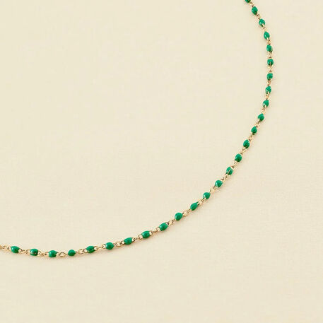 Collar corto SMARTY - Verde / Dorado - Collares  | Agatha