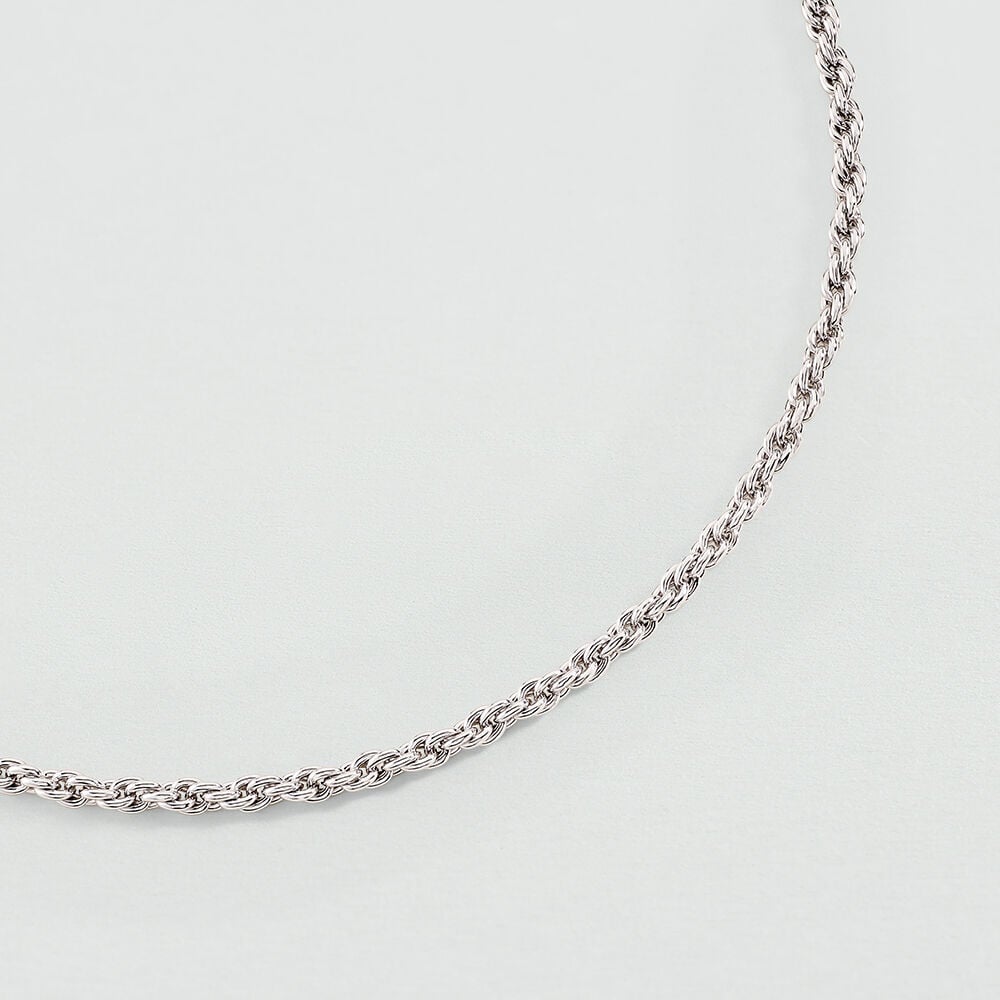 Collar largo CADENA CUERDA - Plateado - Collar largo  | Agatha