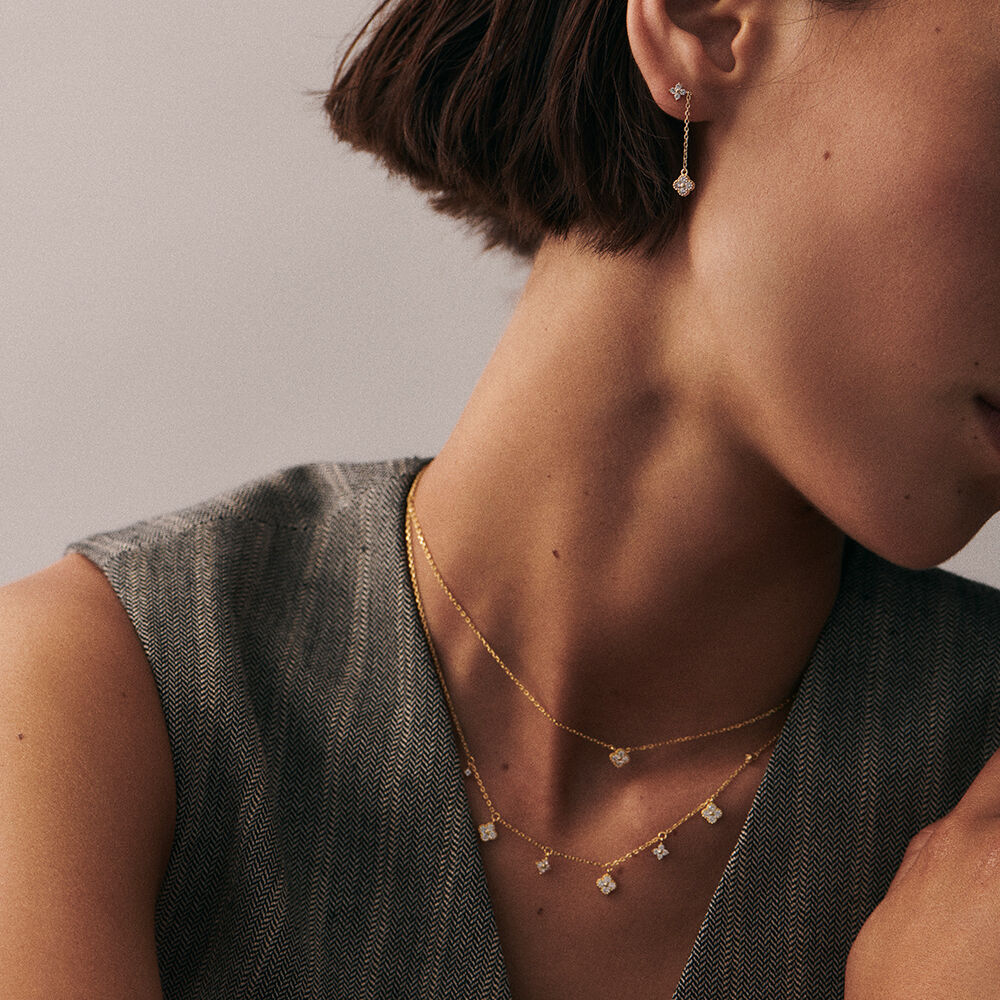 Collar corto BELOVED - Cristal / Dorado - Collares  | Agatha