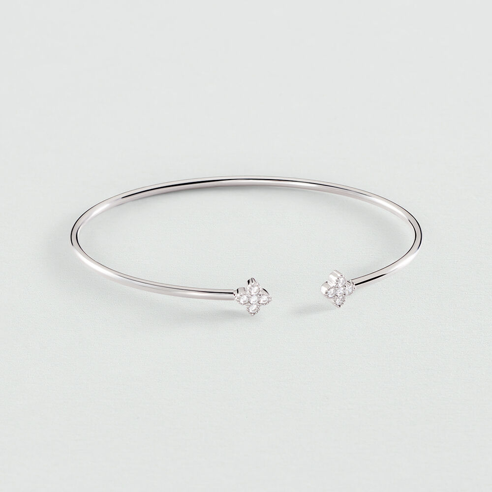 Pulsera r&iacute;gida BELOVED - Cristal / Plateado - Pulsera r&iacute;gida  | Agatha