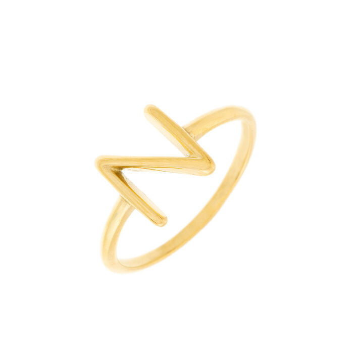Anillo fino LETTRE N - Dorado - Anillos  | Agatha