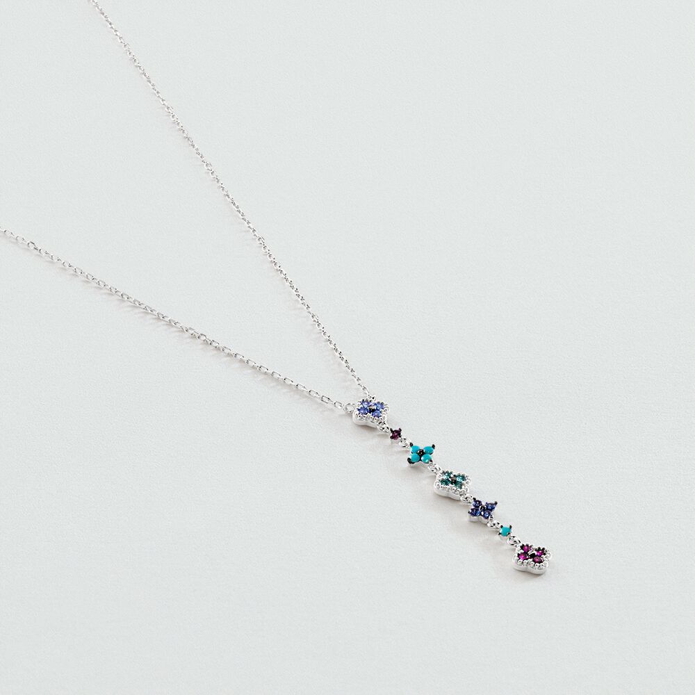 Collar corto BELOVED - Multicolor / Plata - Collar corto  | Agatha