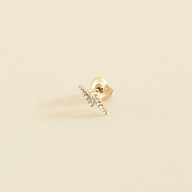 Piercing mini ECLAIR - Cristal / Dorado - Piercings  | Agatha