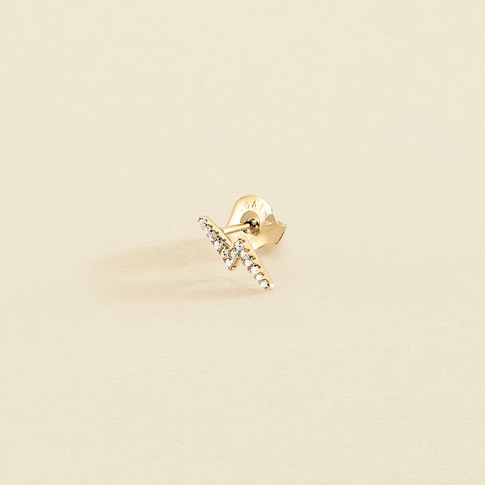 Piercing mini ECLAIR - Cristal / Dorado - Piercings  | Agatha